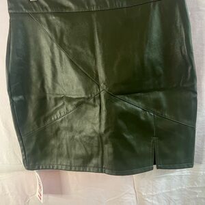 Elegant‎ Black Leather Skirt